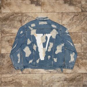 1 of 1 Vlone x Endless Sample Denim Scab Jacket Size XL